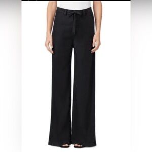 Hudson Drawstring Light Weight 
Black Wide Leg Pants
